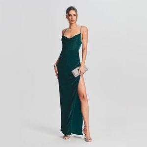 Retrofete Katya Gown in Emerald Green🍀